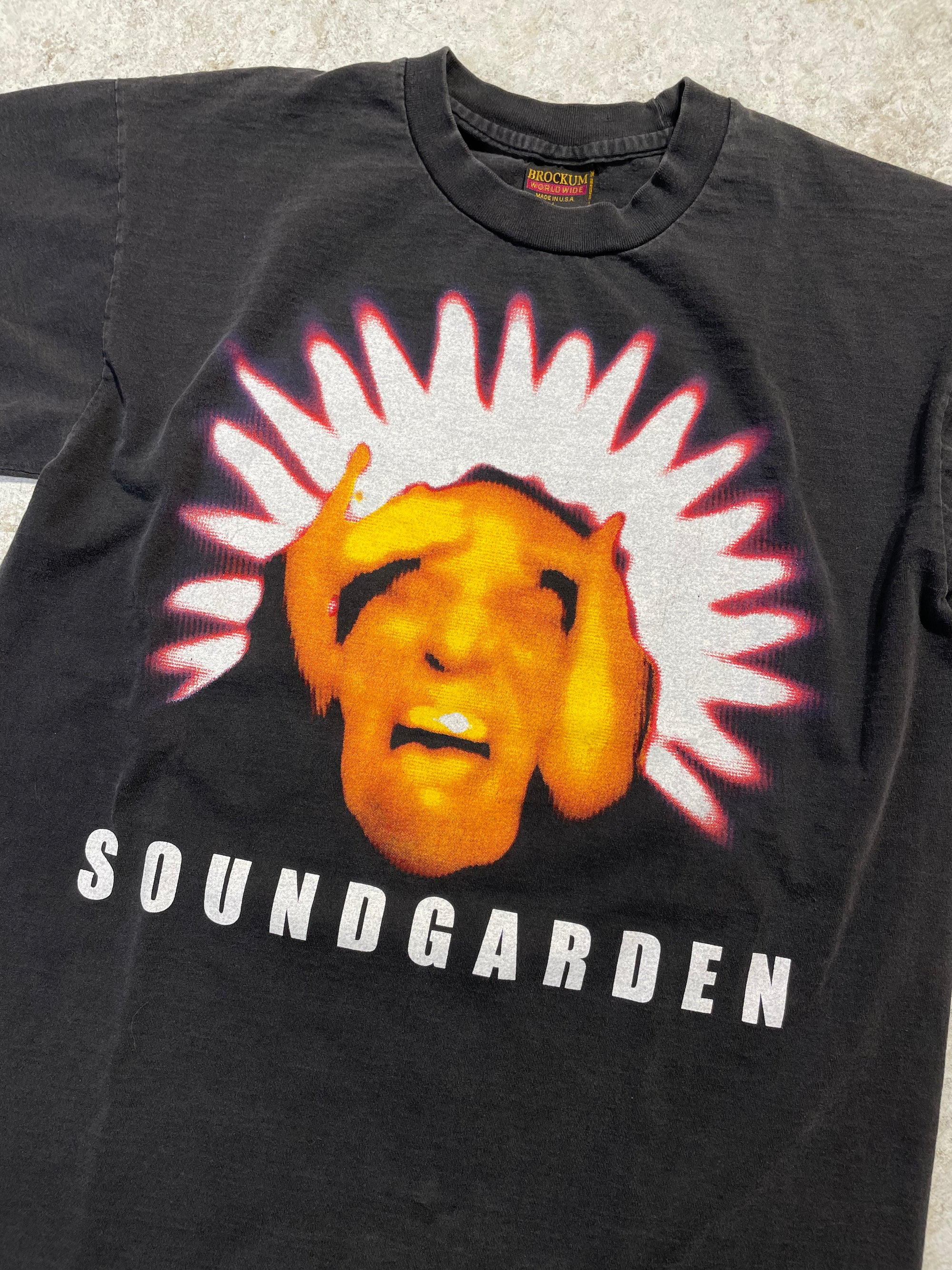 Soundgarden Black Hole Sun Band Tee (Large), Tee - Vintage64.com